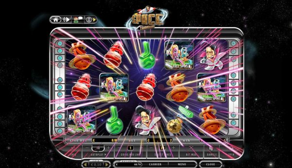 Space Traveller Slots Game Reels