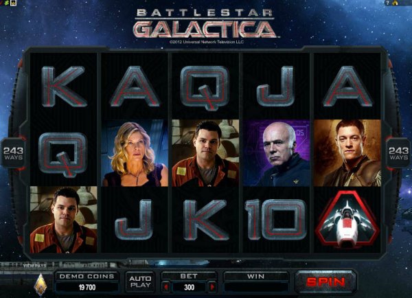 Battlestar Galactica Slots Game Reels 