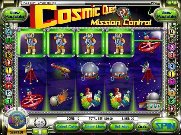 Cosmic Quest Slots - the reels