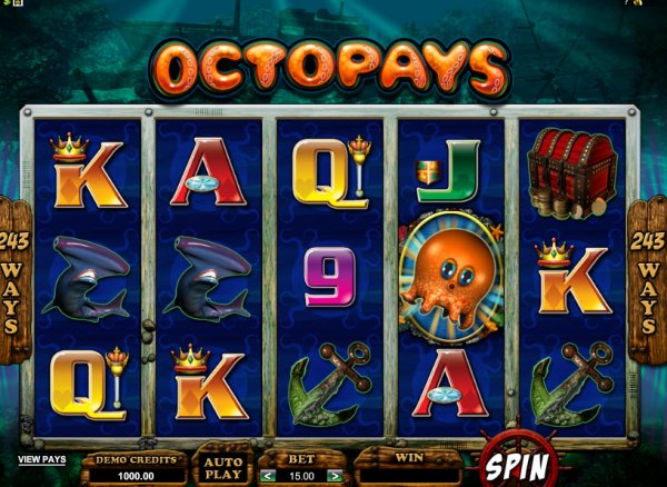 Octopays Slots Game Reels