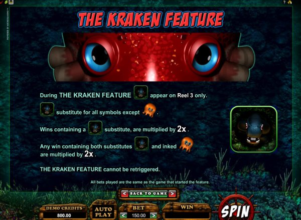 Octopays Slots Kraken Feature