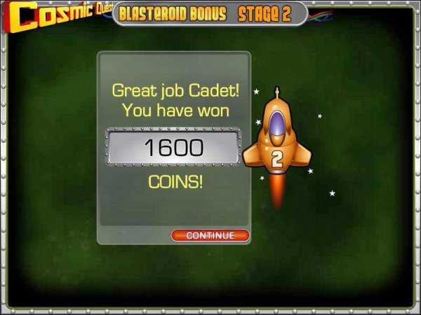 Cosmic Quest Slots - Bonus game points