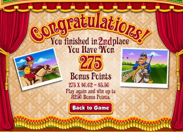 Lucky Day at the Races Slots Bonus Win
