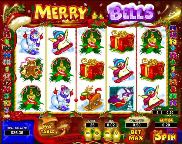Merry Bells Slots Game Reels
