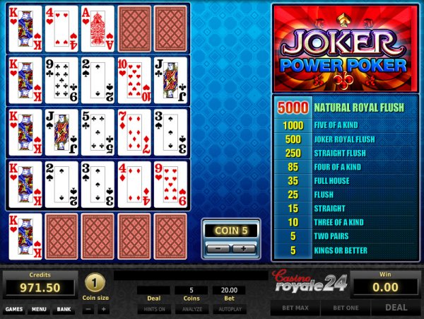 Joker Power Poker Game