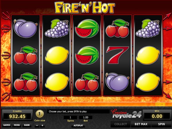 Fire 'N' Hot Slots Game Reels