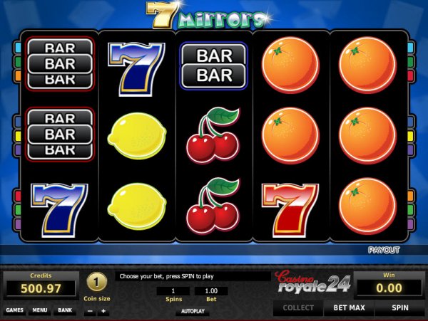 7 Mirrors Slots Game Reels