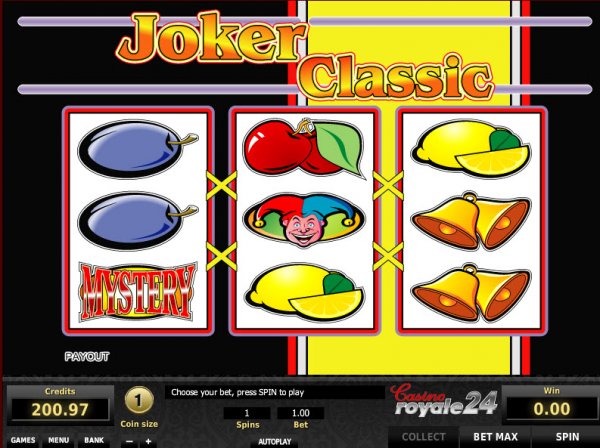 Joker Classic Slots Game Reels