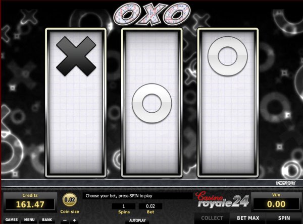 OXO Slots Game Reels