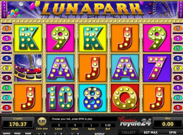 Luna Park Slots Game Reels
