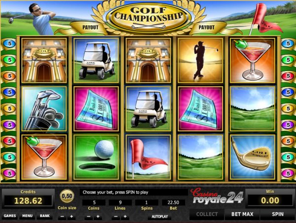 Golf Championship Slots Game Reels