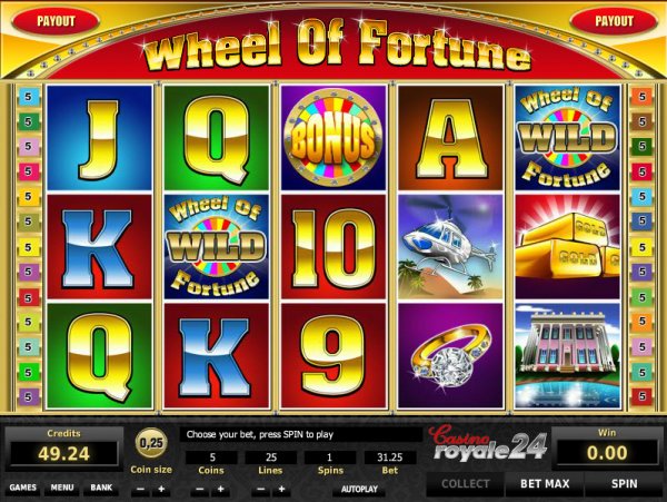 free wheel of fortune slot machine games