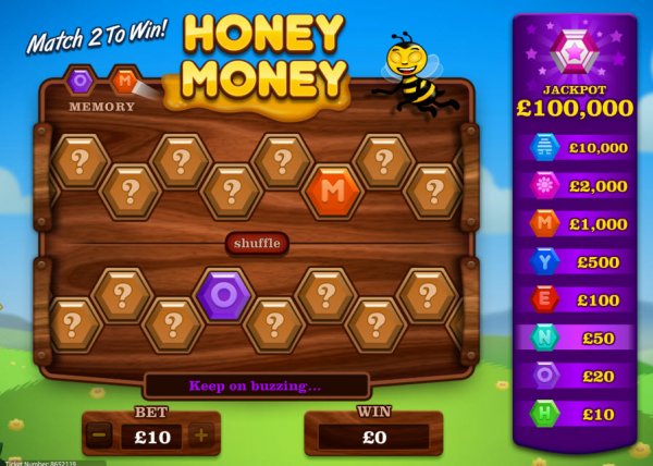 Honey Money Instant Win Game