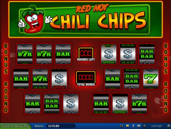 Red Hot Chili Chips Slot Bonus Game Reels