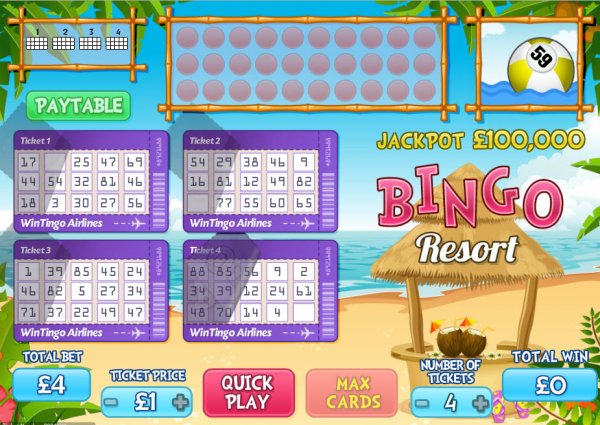 Bingo Resort Game 