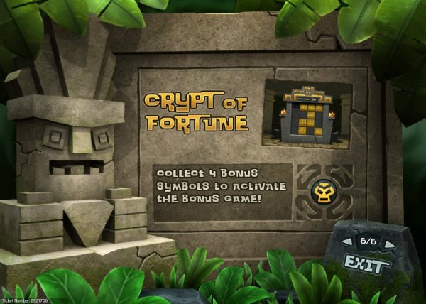 Secret Jewels of Azteca Crypt of Fortune Feature