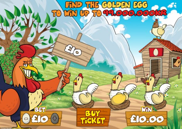 farm video game with golden egg
