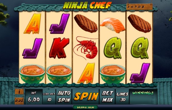 Ninja Chef Slots Game Reels