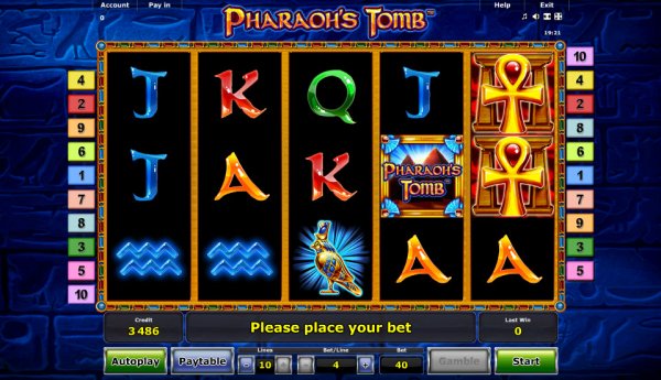 Pharaoh's Tomb Slots Game Reels
