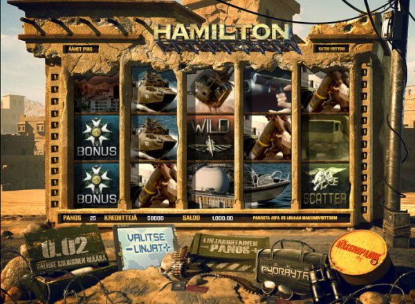 Hamilton Slots Game Reels
