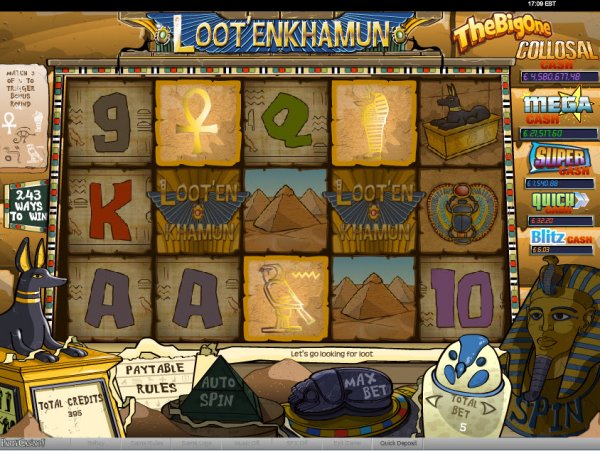 Loot'En Khamun Slots Bonus Trigger
