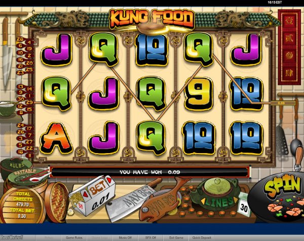 Kung Food Slots Game Reels