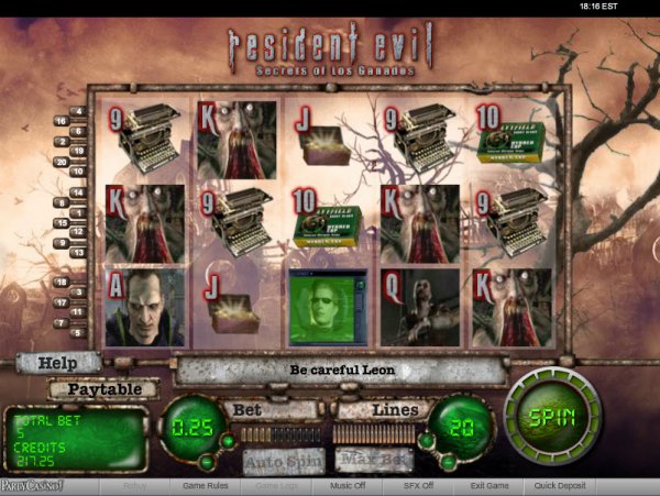 Resident Evil Slot Machine