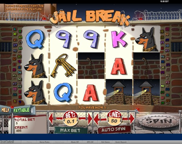 Jail Break Slots game Reels