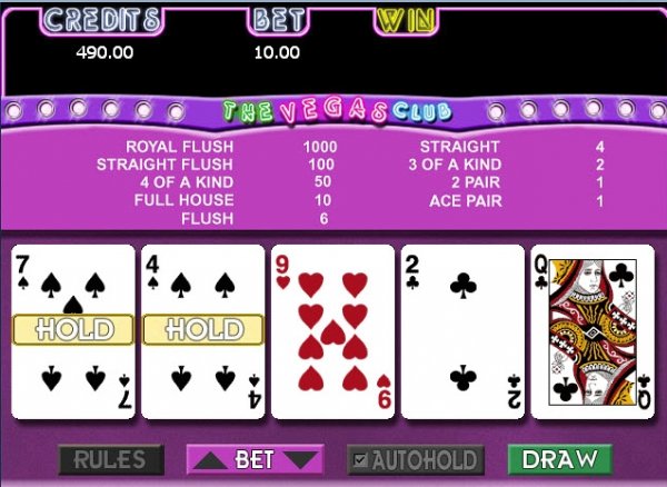 The Vegas Club Poker