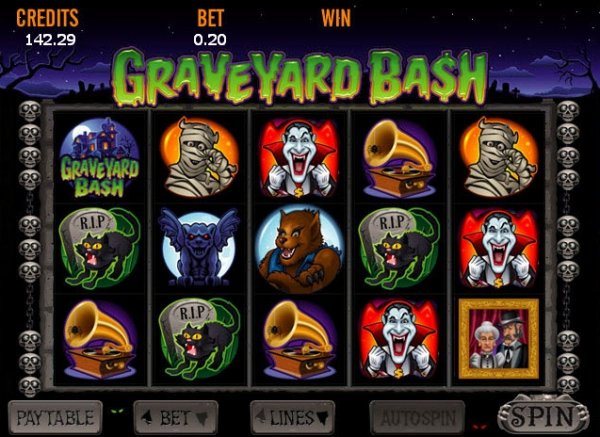 Graveyard Bash Slots Game Reels