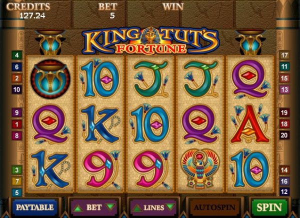 King Tut's Fortune Slots Game Reels