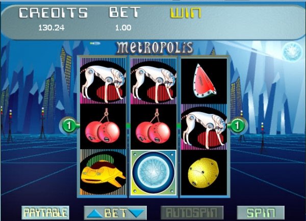 Metropolis Slots Game Reels