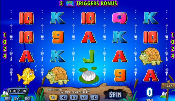 Frogs 'n Flies Slots Game Reels