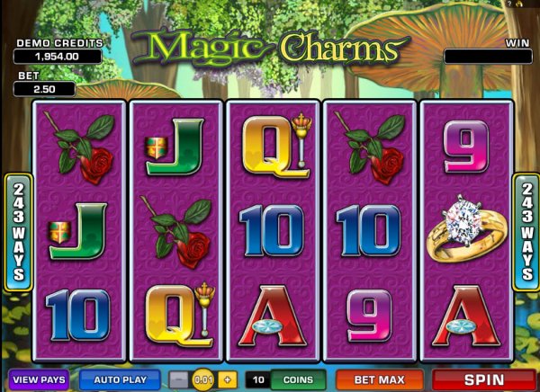 Magic Charms Slots Game Reels