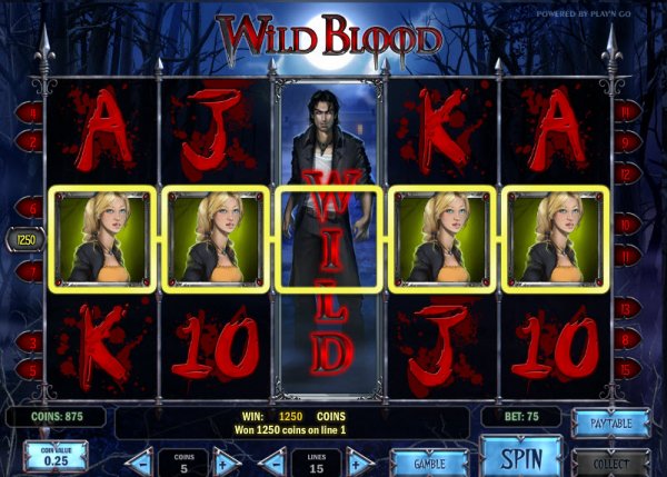 Wild Blood Slots Reel Game