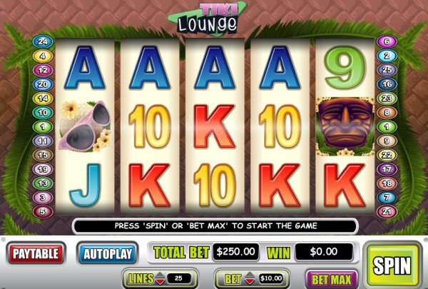 Tiki Lounge Slots game Reels