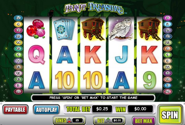 Tarot Treasure Slots Game Reels