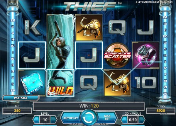 Thief Slots Game Reels