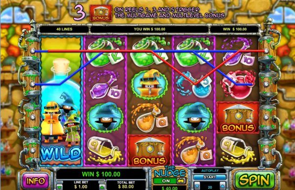 Potion Factory Slots Game Reels