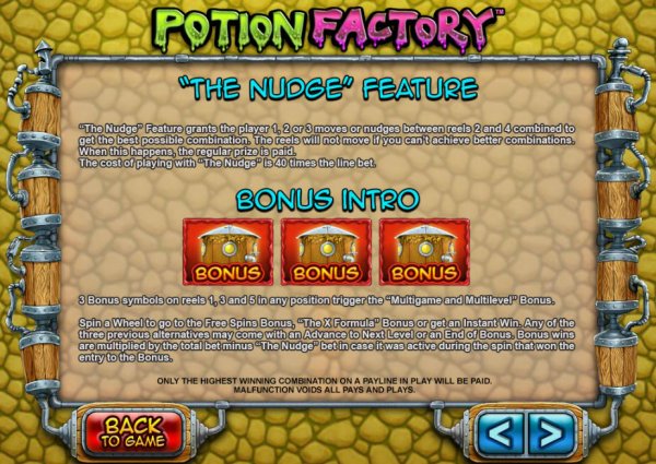 Potion Factory Slots - The Nudge Feature