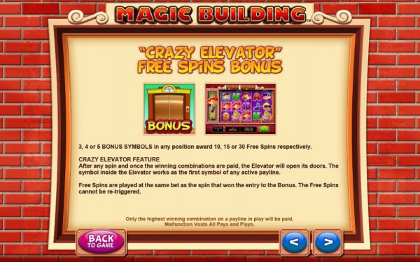 Magic Building Slots Bonus Info