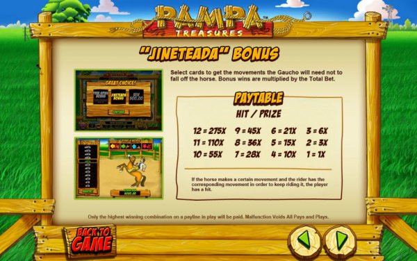 Pampa Treasures Slots Goucho Bonus