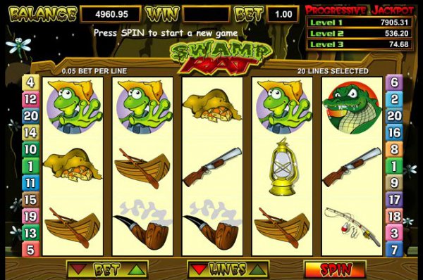 Swamp Rat Slots Game Reels