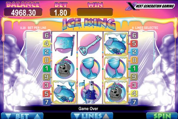 Ice King  Slots 3 Reel Game