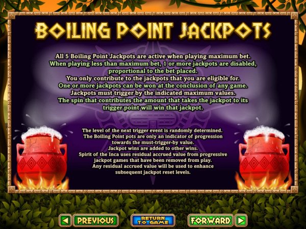 Spirit of Inca Slot Boiling Point Jackpots