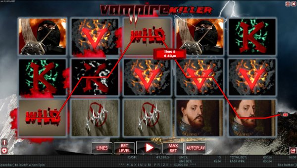 Vampire Killer Slots Game Reels