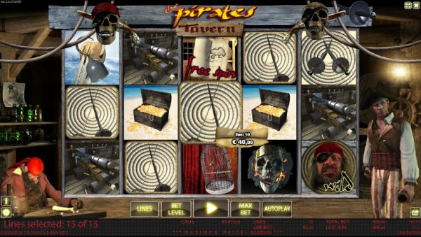 The Pirate's Tavern Slots Game Reels