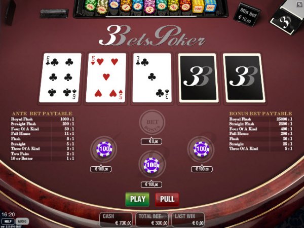 3 Bets Poker Game Table
