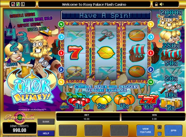 Thor Blimey!  Slots Game Reels