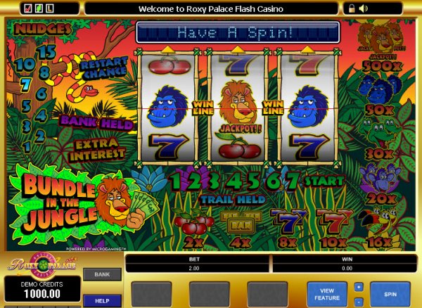 Bundle in the Jungle Slots Game Reels